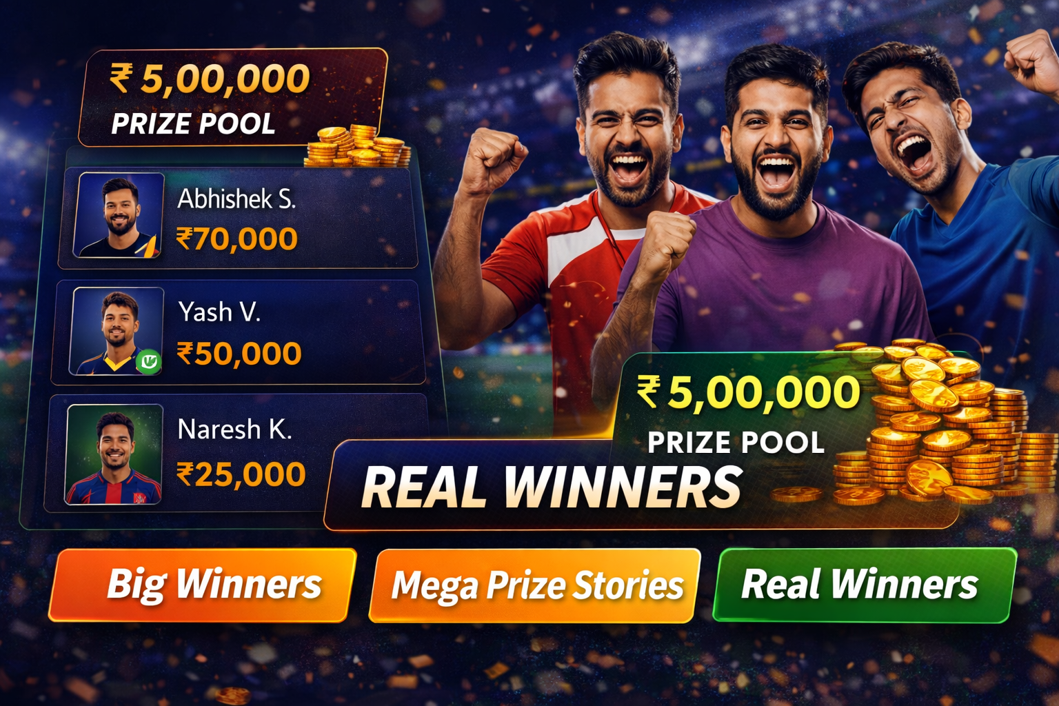 Come Sport Club fantasy cricket result notes